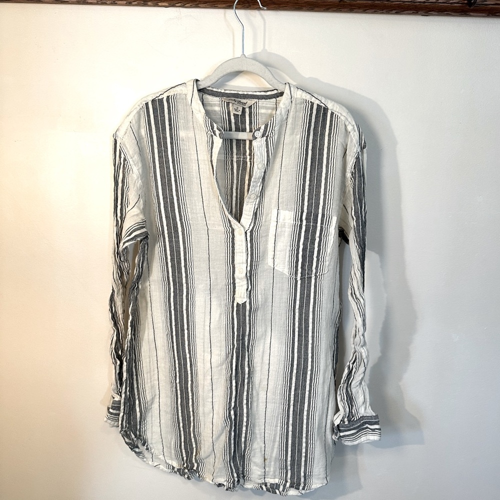 Striped Linen Top - Lucky Brand